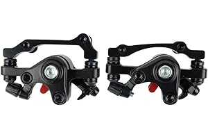 LASTDAYTIME Freins à disque mécaniques pour vélo de montagne avec étriers avant et arrière avec plaquettes (plaquettes de frein à disque)