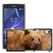 Price comparison product image Just Phone Cover Hot Style Cell Phone PC Hard Case Cover // M00140247 Kodiak Bear Bear Predator Animal // Sony Xperia Z2 L50W