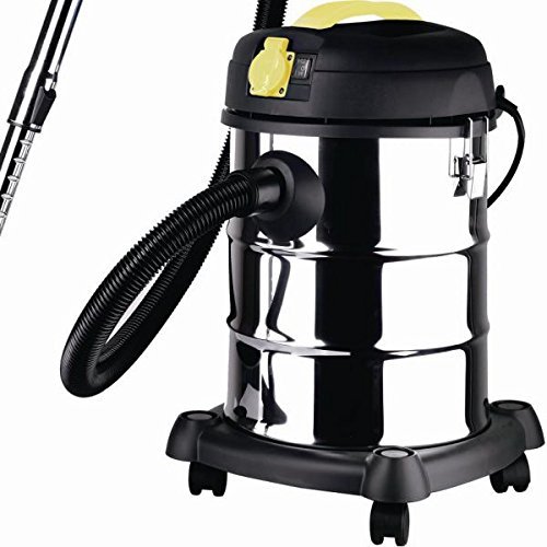 Syntrox Germany 2000 Watt 30 Liter Staubsauger Edelstahl Industriesauger Nass und Trockensauger