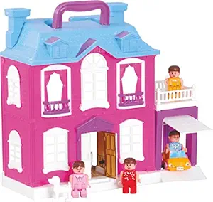 Toyzone Dream Palace Doll House | Play Set | for Girls | Accessories 40 Pcs | Multicolor | Age for 3 -8 Years