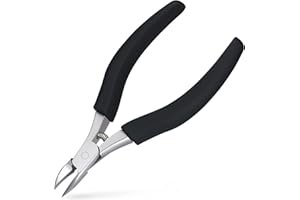 URAQT Obcinacze do paznokci u stóp, do wrastających lub grubych paznokci, precyzyjne, dla mężczyzn i kobiet, wytrzymałe, ze stali nierdzewnej, z miękkim uchwytem i osłoną ochronną