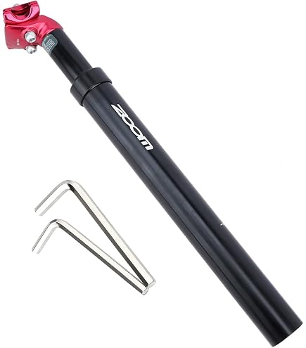 Tige De Selle Amortisseur Vélo - Diamètres 25.4 à 34.9 Mm, Rebound Réglable, Aluminium Léger