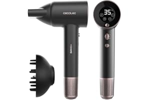 Cecotec Suszarka do włosów IoniCare Rockstar AirSonic, 1800 W, wysoki strumień powietrza, funkcja ExtremeProtect, zapamiętywanie ustawień, 4 tryby