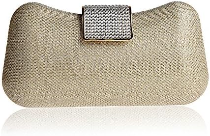Rhinestone buckle handbags Banquet package fashion hand bag-B