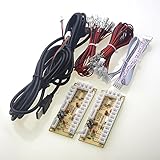 die mit 2,8 mm-Terminal! Reyann 2 Spieler Zero-Delay-Arcade USB Encoder PC um 5 Pin Joystick Fit für Arcade Spiele Sanwa Typ Drucktasten für MAME & Kampfspiele & Windows-Systeme & Raspberry PI Retropie Project (5 Pin-2.8mm)