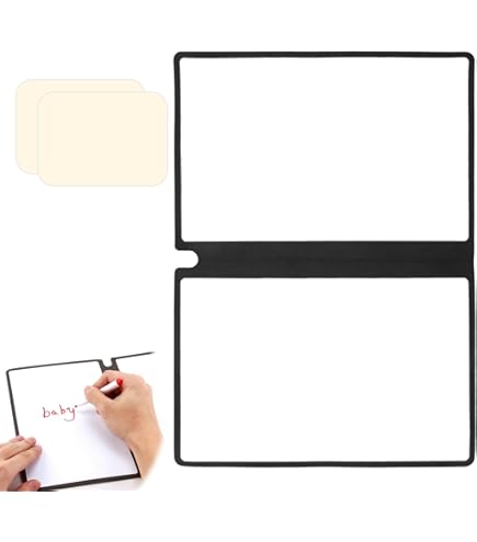 Petit Tableau Blanc Effacable SHAIDOJIO Portable Tableau Blanc A5 Double Face Avec 3 Marqueurs De Couleur, 1 U00c9ponge Et 1 Chiffon D'essuyage, A5 White Board En PU Pour Le Bureau, L'u00e9cole Et