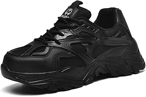 AUXDIQ Safety Trainers Mens Womens Steel Toe Cap Trainers Lightweight Safety Shoes for Women Breathable Work Boots