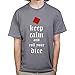 Produktbild KeepCalmandRollTheDiceGamingT-shirtCharcoalGrey S Charcoal Grey