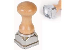 Verbania Shop Stampo in Alluminio per Ravioli Quadro con ESPULSORE Automatico Misura 4,5 x 4,5 cm CAPPELLETTI, ANOLINI E Biscotti Cookie Stamp
