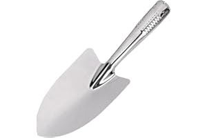 LIVELYPET Truelle de Jardin en Acier Inoxydable - Pelle de Jardin - Petite Pelle de Jardinage - Outils à Main - Pelles pour désherber, Transplanter et Creuser