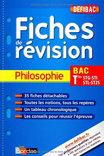 Philosophie Bac Tles STG-STI STL-ST2S
