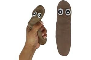 Henbrandt 1x Stretchy Poo Sensory Toy 14cm | 5.5” Fake Poop Squishy Poo Novelty Party Bag Favours Stocking Fillers Funny Fidget Toys Stress Relief and Anxiety Relief for Children and Adults