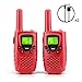 Produktbild Waitiee 2pcs Walkie Talkie für Kinder 0,5W 8 Kanäle VOX Taschenlampe Funkgeräte Gürtelclip mit LCD Display flashlight Lock-Screen-Funktion Walki Talki Rot (RED)