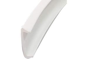 MHUI Bandes de Chant placage PVC Auto-adhésif en Forme de U Largeur 18 mm, Longueur: 2 m / 6,56 Pieds, Applicable aux armoires, penderies,Blanc
