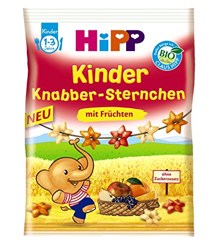 Preisvergleich Produktbild HiPP Knabber Sternchen mit Früchten, 6er Pack (6 x 30 g)