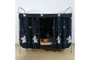 IPENNY Dormitory Bunk Bed Curtains Dustproof Ventilation Blackout Cloth Mosquito Nets Shading Nets Bed Single Bed Tent Curtain Bed Canopy College Students Dorm Sleep Privacy Bed Spread Blackout Curtains