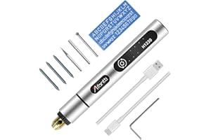 Afantti Mini Cordless Engraver Pen Rechargeable Engraving Pen Kit Small Etching Tool Etcher Tool Set with | Tungsten Carbide Tip | for Leather Metal Glass Wood Plastic