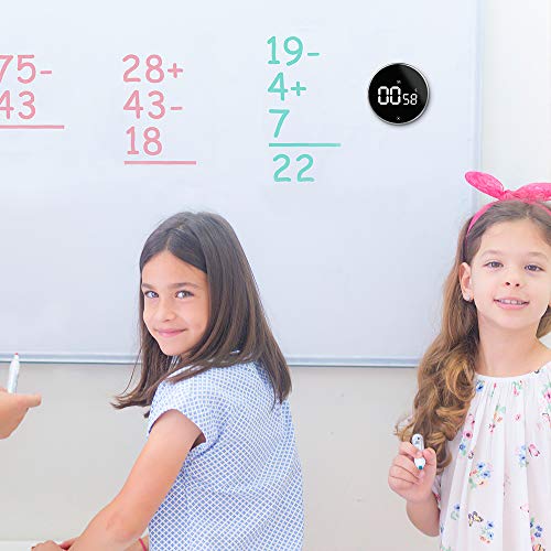 Digitaler Küchentimer mit Magnethalterung, HOMMINI Küchenwecker Kurzzeitwecker Magnetisch LCD-Bildschirm, Kurzzeitmesser Eieruhr, Ideal Küchenuhr Timer zum Kochen, Backen, Sport, Studieren usw - 8