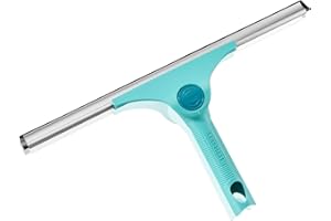 Leifheit 2-w-1 XL Pro Reach Ściągaczka do kabiny prysznicowej, okien i luster, do dużych powierzchniszerokość, 40 cm, regulowany kąt mycia, kompatybilna z systemem Click