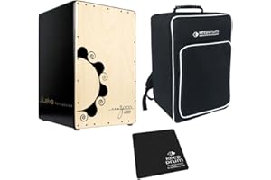 J.Leiva Percussion Zoco 2.0 - Cajón de percusión (incluye funda Keepdrum y almohadilla)