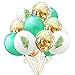 Produktbild 15 pcs Flamingo Ananas Schildkröte Leaf Latex Luftballons Konfetti Luftballons für Hochzeit Dekoration Geburtstag Hawaii Party Decor mit 30,5 cm