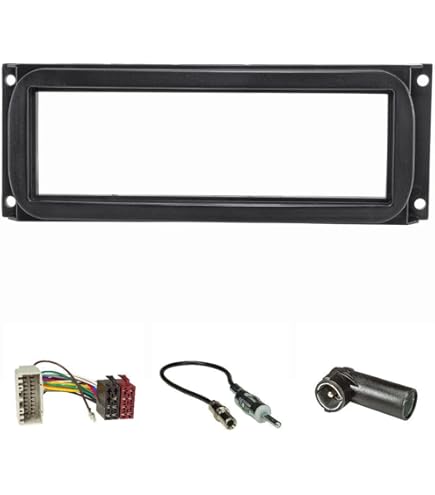 tomzz Audio 2407-009 Dubbele Din Radio installatie frame geschikt voor Chrysler, Dodge, Jeep, zwart