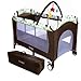 Froggy® Baby bed travel cot furniture cribs portable child bed with toys entryway 0-36 months Brown