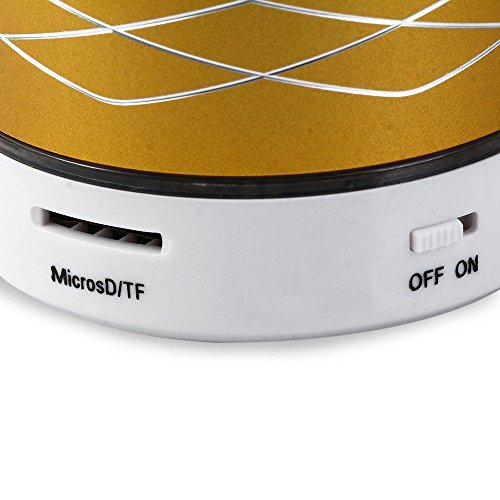Mini BluetoothLautsprecher, inShang Flash-LED-Nachtlicht 7 Farbe Bluetooth Mini lautsprecher mit Rissmuster UnterstÃ¼tzung HÃ¤nde frei und TF-Karte, mit 3,5 mm AUX-Kabel