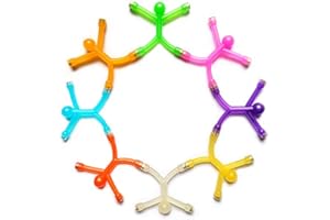 KNEWMART Aimant,8Pcs Nouveauté Mini Man Aimant Caoutchouc Souple Aimant Utilisez pour Les Aimants de Bureau, Les Aimants de Réfrigérateur, Les Aimants de Tableau Blanc