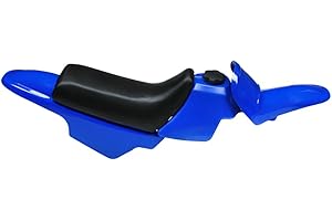 USTPO Kit de carénage en plastique pour réservoir de gaz PW50 PW 50 toutes années Bleu