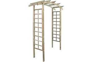 Forest Style Pergola de Jardin arquée en Bois Luna - 160 x 70 x 222 cm 0 m² - Cerland