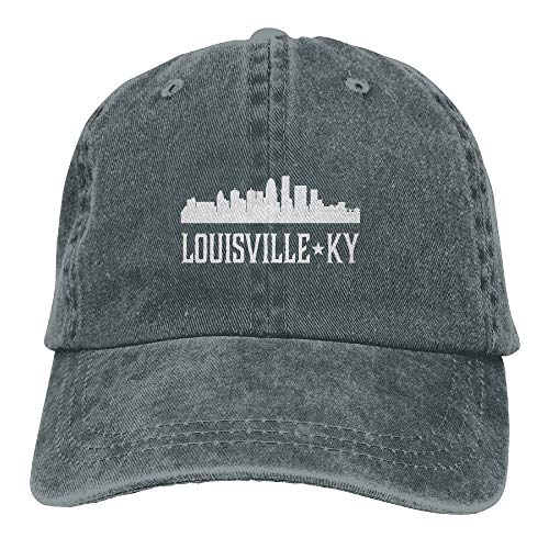 Preisvergleich Produktbild flys Louisville Kentucky Skyline KY Städte Unisex Bestickt Cowboyhut Sun Cap