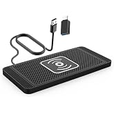 Polham 20W Super Fast Anti-Slip Rubber Wireless Charger, Can Use on Vehicle and Desktop, Waterproof Charging Pad