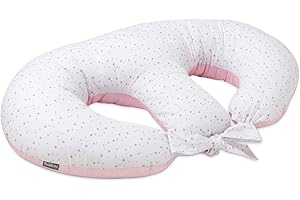 Bellochi Growing in style Poduszka do karmienia dla bliźniaków, XXL, poduszka pielęgniarska, poduszka dla kobiet w ciąży, duża poduszka do karmienia dla niemowląt – wielofunkcyjna poduszka do