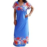 Indiatrendzs Women Hosiery Nightwear Nighty Blue Color L