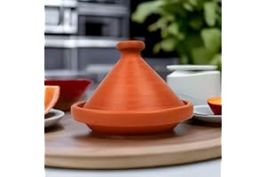 GENERIC Tajine marocain, casserole Ø 35 cm, cocotte non émaillée, pour 6 à 8 personnes, originaire du Maroc sans substances nocives