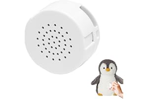 GOERPN Enregistreur Vocal de 60 Secondes pour Nounours, enregistreur Vocal à Colonne Blanche, boîte sonore, enregistreur Vocal pour garçons et Filles pour Peluche, poupée, Jouet et Oreiller