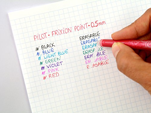 Pilot 2264B3 – Frixion Tintenroller Point Promotion 3 Stück schwarz, blau, rot + 1 Stift gratis (Farbe nicht wählbar) - 9