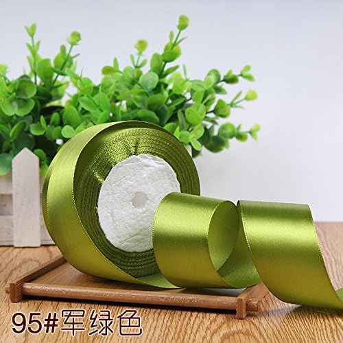 4Cm Ribbon Stack Roses Blue Monster Hee Ribbon Ribbon Red Ribbon Webbing Wedding Ornaments With A Christmas With ?, Army Green 95#