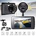 Produktbild Dual Objektiv 4" Auto Rückspiegel Video Recorder | 1080P HD 2 Auto Kamera Schlag Nocken | 170 Grad Weitwinkel Dual Dash Cam Fahrzeug Vorne Hinten DVR | G-Sensor LED Nachtsicht (Schwarz)