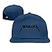 Produktbild Hittings Metallica Wordmark Hip Pop Custom Unisex Adjustable Baseball Snapback Hip Hop Cap Hat White Navy