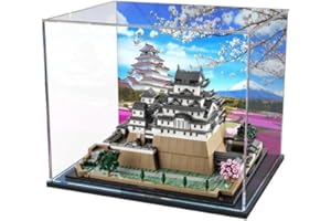 SOOPSORI Transparente Acryl-Vitrine Für Lego 21060 Himeji Castle, Staubdichte Vitrine Kompatibel Mit Lego 21060 (Lego-Modell Nicht Im Lieferumfang Enthalten) 3,35x30x25cm