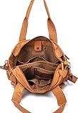 PHIL+SOPHIE, Cntmp, Damen XL Leder Wickeltaschen, Diaper Bags, Babytaschen, Buggy-Taschen, Leder, Camel, Senfgelb, Mustard, 40x35x11cm (B x H x T) - 7