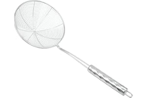 QNCIGER 15.74In Stainless Steel Spider Strainer, Oil Strainer, Kitchen Skimmer for Frying Cooking (1 Pcs,Silver)