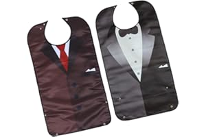 Beavorty 2 Pezzi Bavaglino Per Adulti Costumi Per Adulti Uomo Costume Per Adulti Costumi Per Adulti Per Gli Uomini Bavaglini Per Adulti Per Mangiare Bavaglini Anziani Adulto