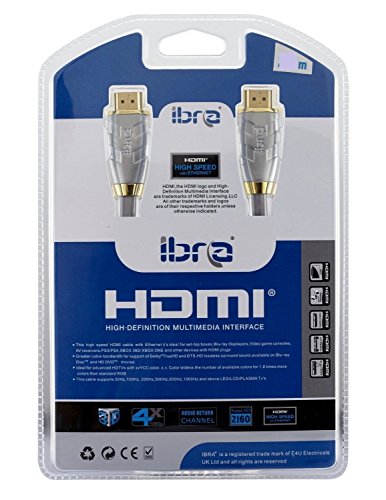 HDMI Kabel High Speed 2.0a / 2.0b Ultra HD 4k 60Hz neuster Standard HDMI 2.0 Ultra HD Full HD 1080p 2160p 3D ARC CEC HDCP HDR 3-fach geschirmt hohe Bandbreite mit bis zu 27 Gbit/s – 2m IBRA ADVANCED - 9