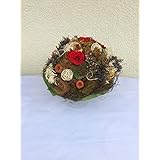 Trockenstrauß in bunt mit 3 Rosen