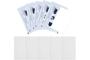 BEPSYOM 10 pièces Carte De Nettoyage De Machine à Cartes, Carte De Nettoyage De Machine à Carte De Crédit, Nettoyant pour Lecteur De Carte Blanche PVC Universel, Lecteur Carte (Blanc)