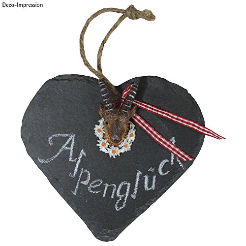 Rayher 5622800 Schiefer-Herz, 14×14,5cm - 2