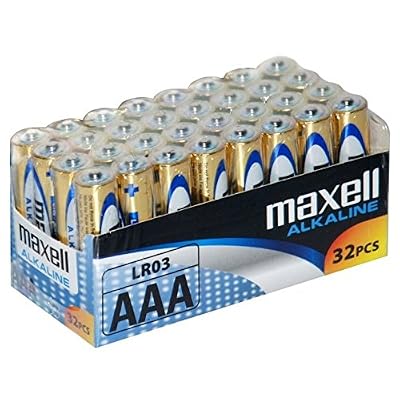 Maxell piles alcalines Maxell LR03 (AAA, pack famille 32er)